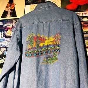Vintage Desert Scene Jean Long Sleeve